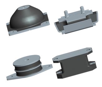 Various Custom Engineered Anti-Vibration Rubber Plates