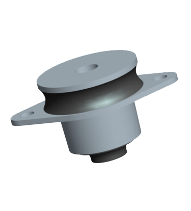 Custom Molded Anti-Vibration Mount, Plateform Style