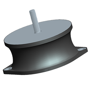 Rubber Shear Mounts to Dampen Noise and Vibration