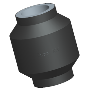 Cylindrical Bushing to Dampen Vibration and Noise