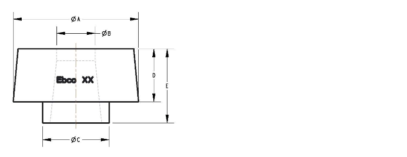 Diagram Example of a Custom Engineered Center-Bonded Rubber Vibration Isolator