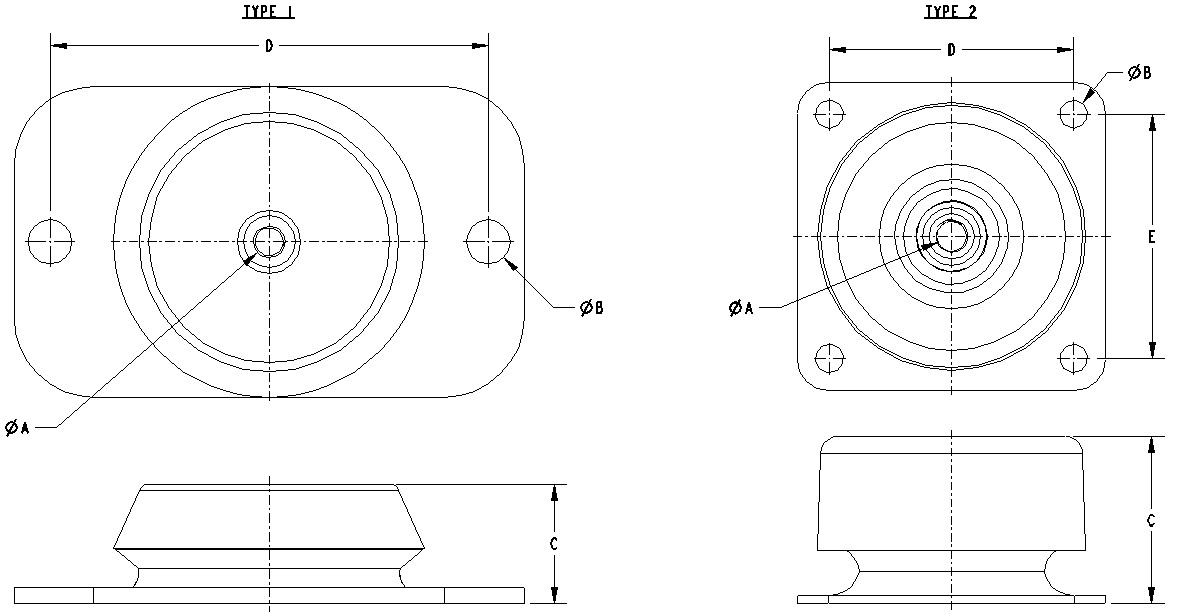 Diagram of a Cup Rubber Plate Mount