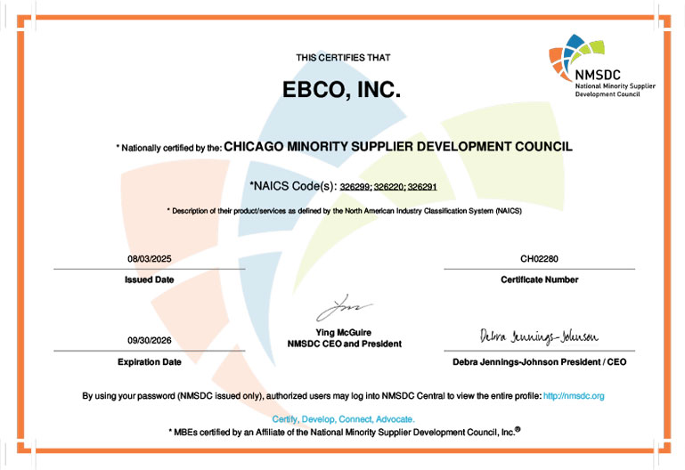 NMSDC Certificate