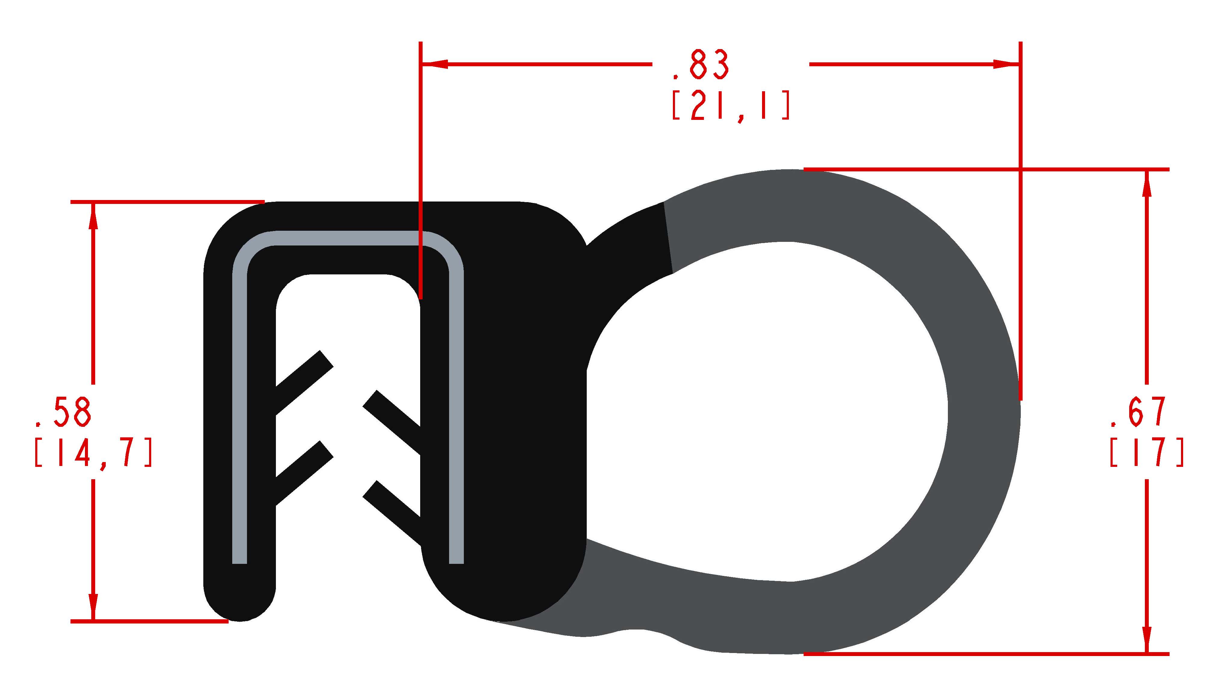Side Bulb Seals (mm) Ebco Inc.