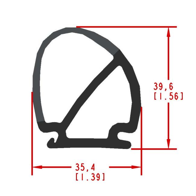 Extruded seal side close track retention