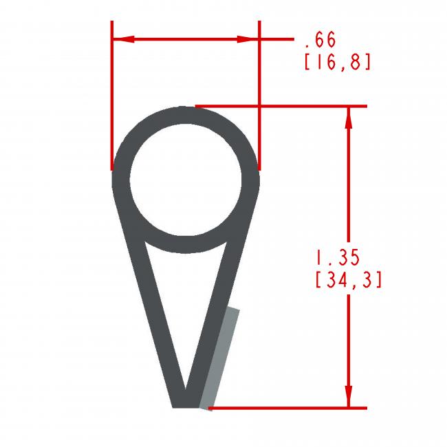 Sponge Rubber Seal Profile ES280