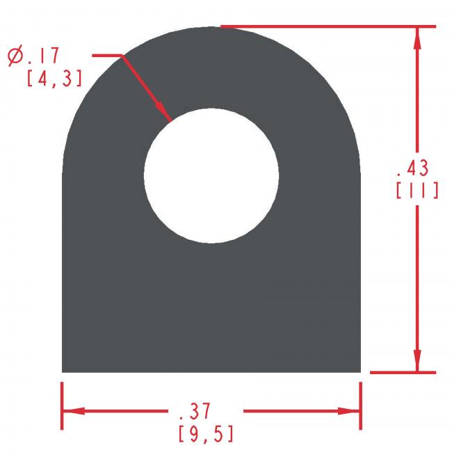 Sponge Rubber Seal Profile ES306