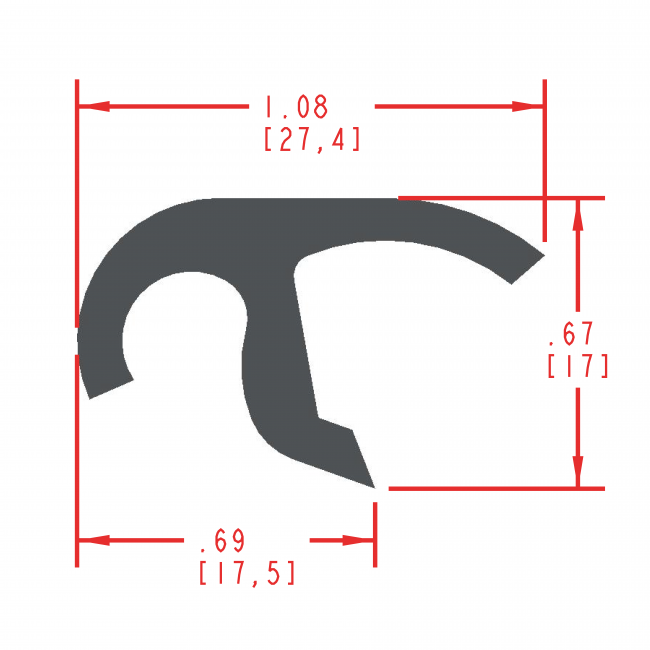 Es801 Extruded sponge profile