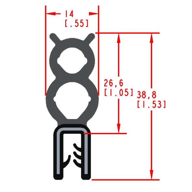 Top Bulb Metal Carrier Seal