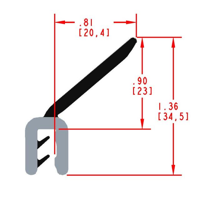 Rigid carrier with wiper flap seal