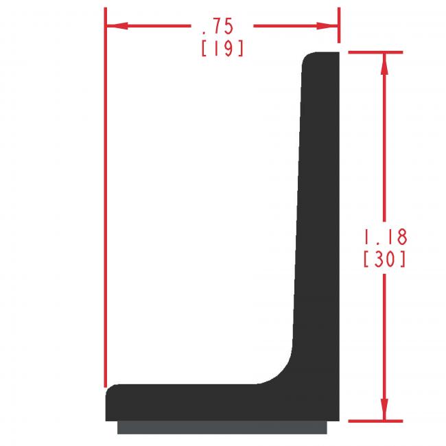 Dense Rubber Seal Profile ER170