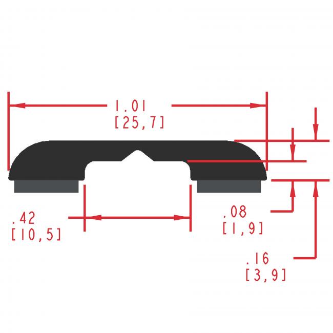 Dense Rubber Seal Profile ER211