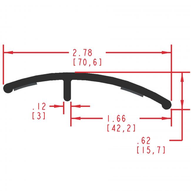 Dense Rubber Seal Profile ER221