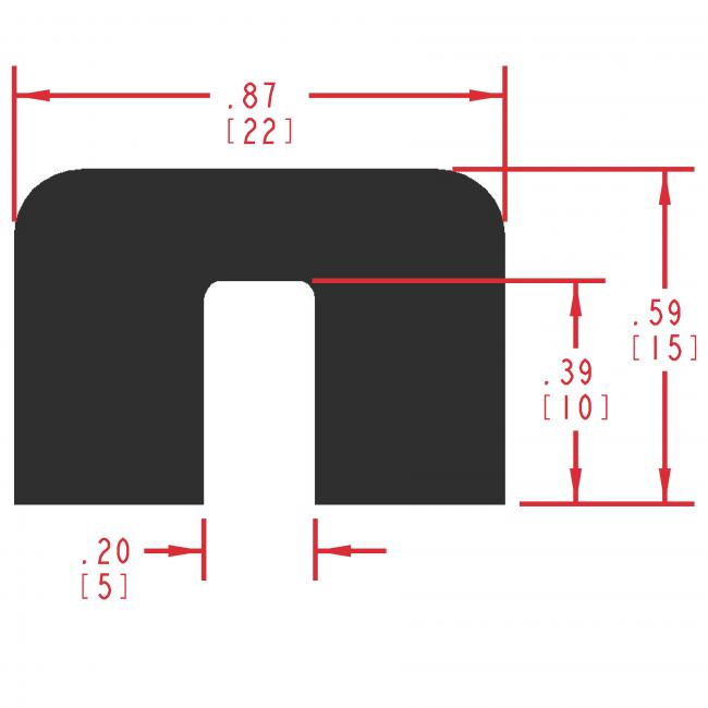 Dense Rubber Seal Profile ER350