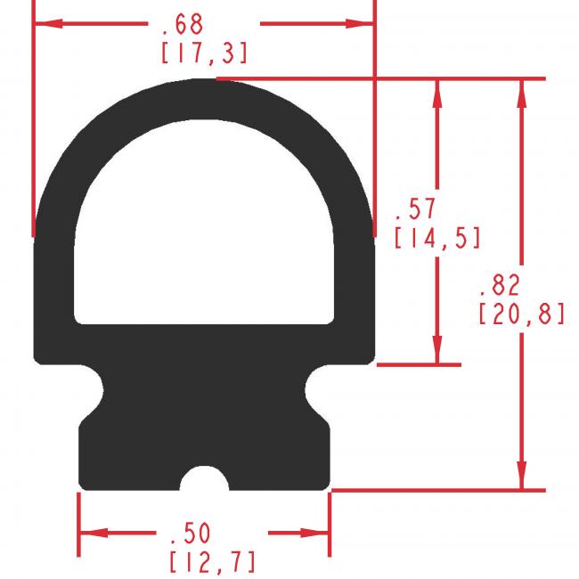 Dense Rubber Seal Profile ER510