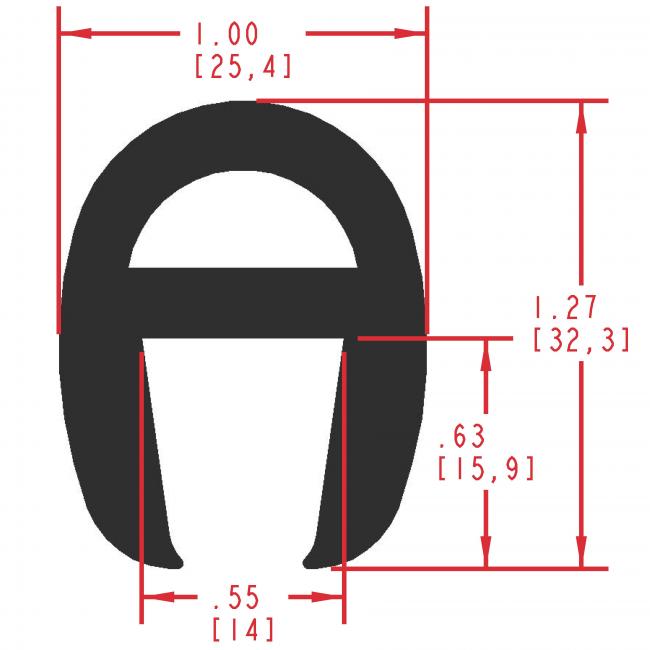 Dense Rubber Seal Profile ER520