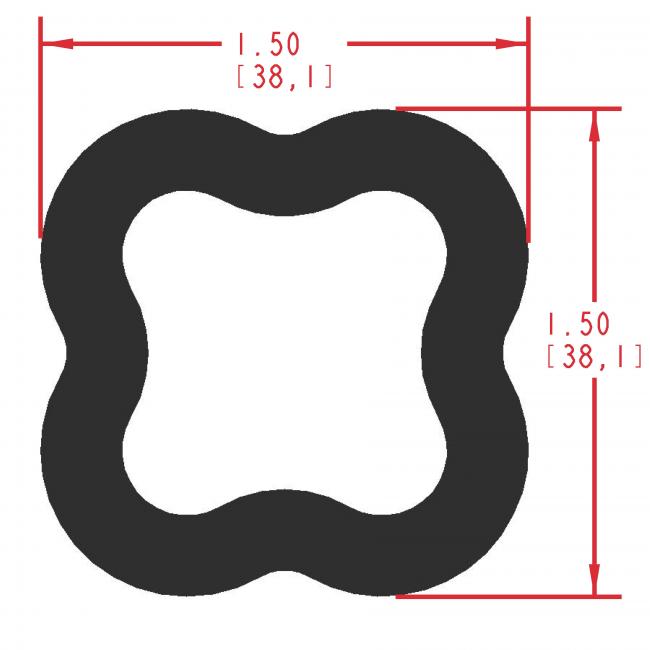 Dense Rubber Seal Profile ER535