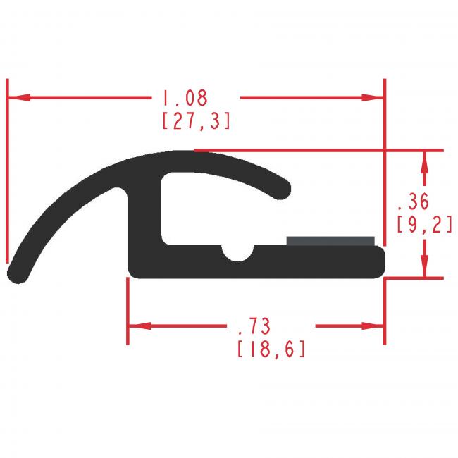 Dense Rubber Seal Profile ER560