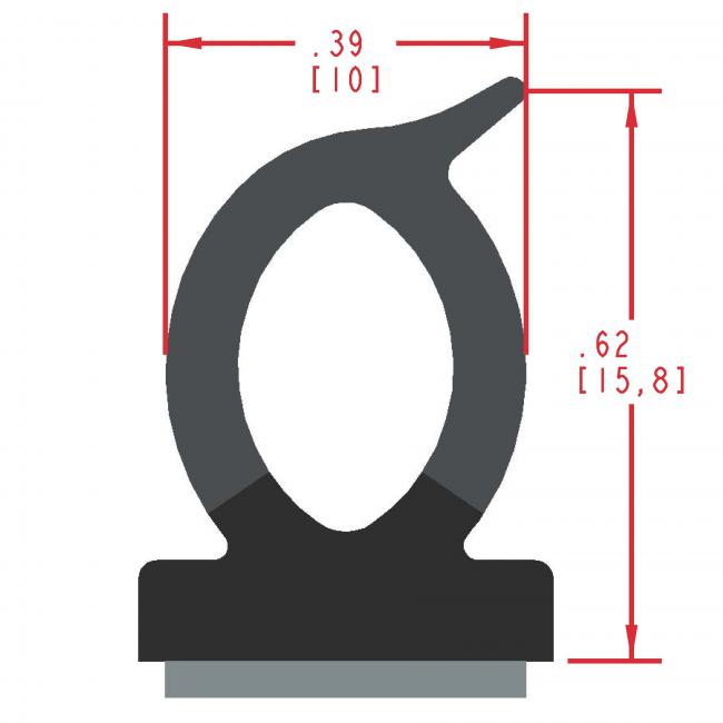 Dense and Sponge Rubber Seal Profile ERS140