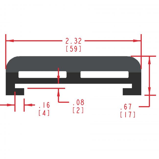 Dense and Sponge Rubber Seal Profile ERS210