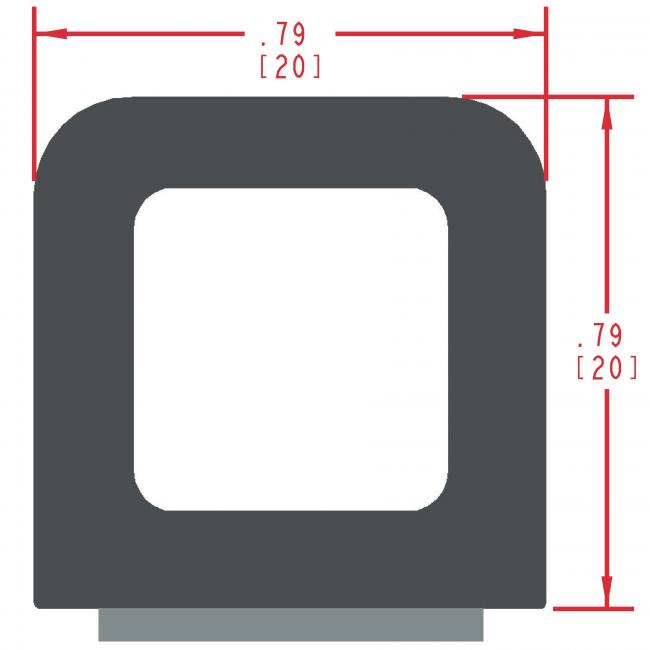 Sponge Rubber Seal Profile ES303