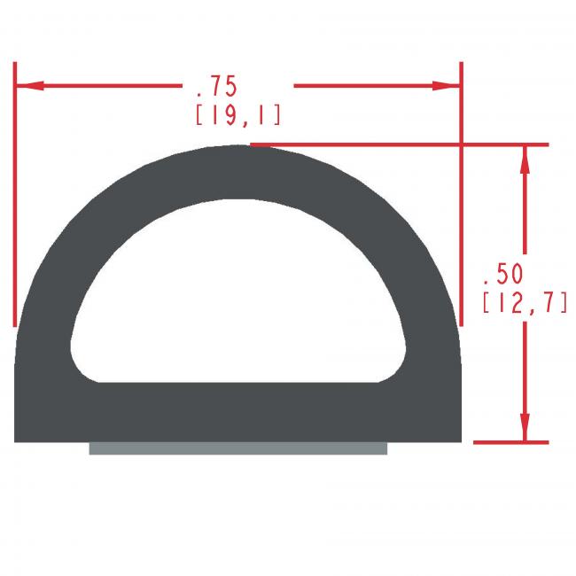 Sponge Rubber Seal Profile ES314