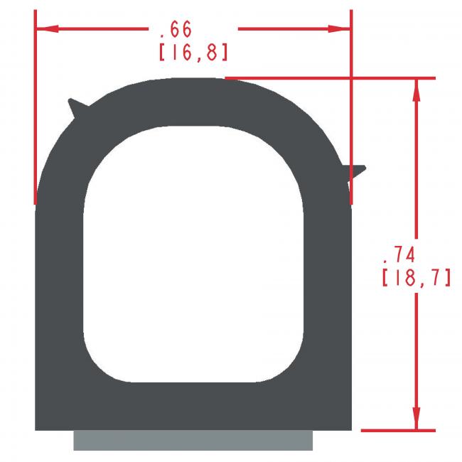 Sponge Rubber Seal Profile ES315