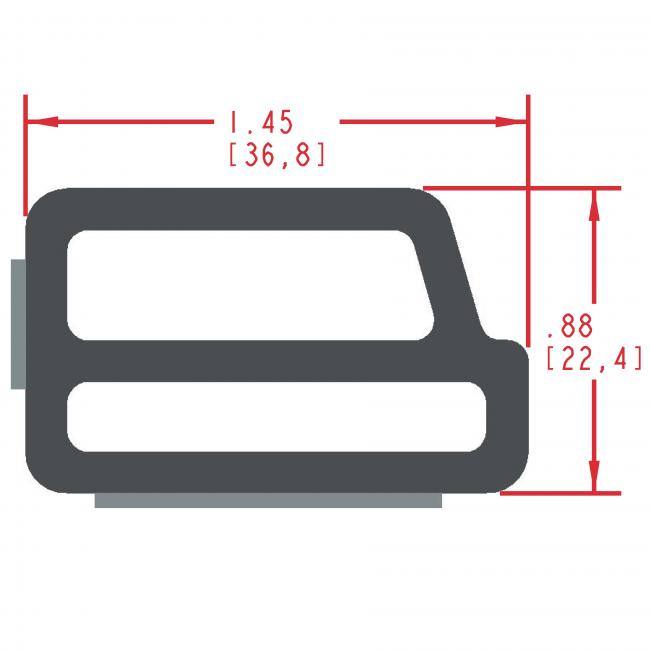 Sponge Rubber Seal Profile ES325