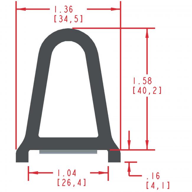 Sponge Rubber Seal Profile ES340