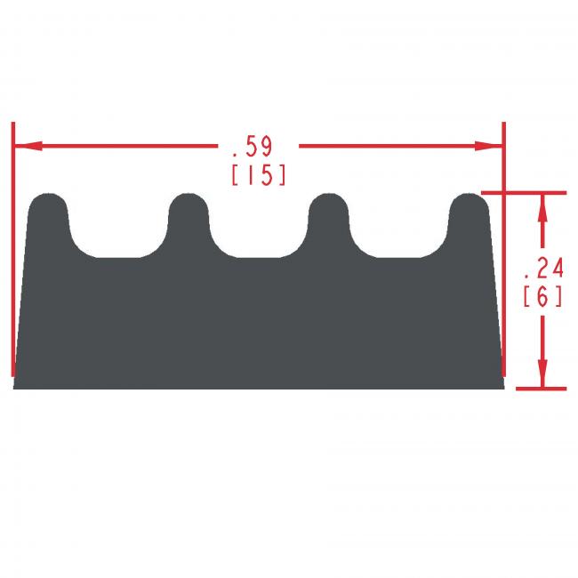 Sponge Rubber Seal Profile ES350