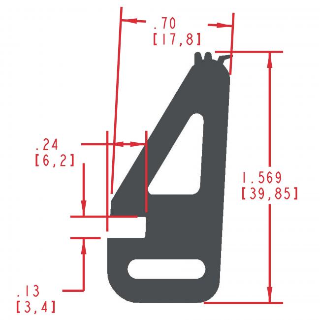 Sponge Rubber Seal Profile ES600