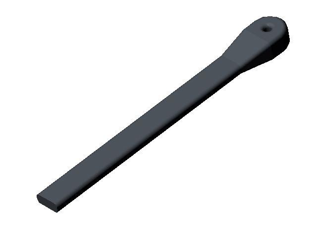 Custom Molded Rubber Strap, Part Number Strap-8.5in-1X 